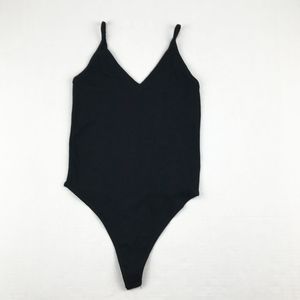 Nordstrom's BP One Piece Ribbed BLK Tank T…